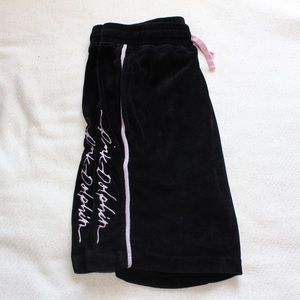 Pink Dolphin suede/velvet shorts